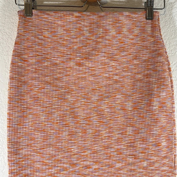 EXPRESS Body Contour Ribbed Space Dye Pencil Skirt Stretch Size Medium NEW - Picture 8 of 16